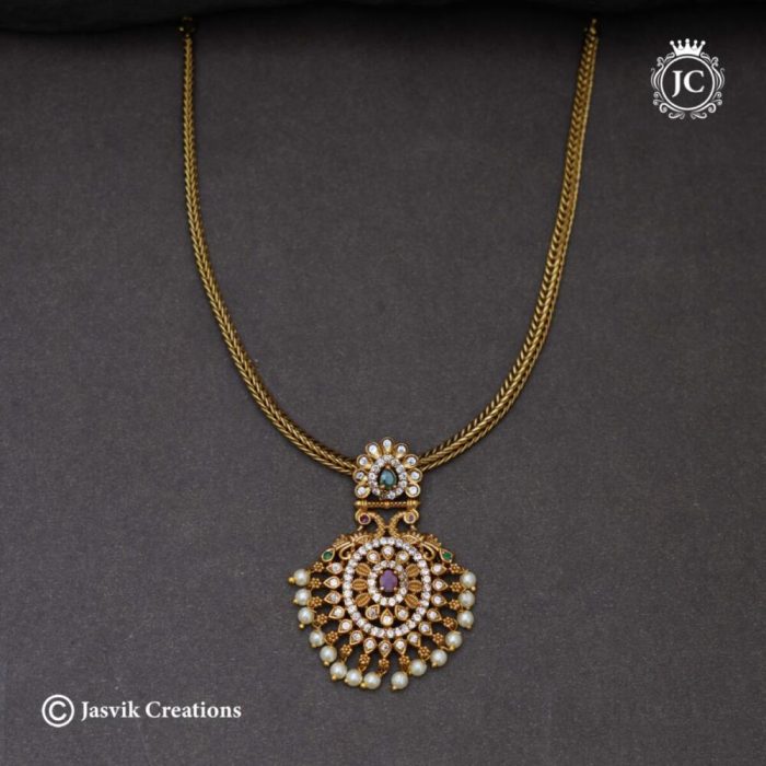 656 Antique-Finish-Peacock-Attikai-JCNL656 -320-(3)