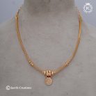 666 Microplated Coin Necklace - JCNL666- 450