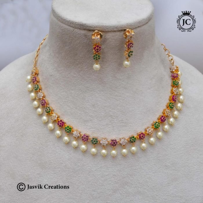 674 Microplated Star NEcklace Multi Colour- JCNL674 - 599 674 Microplated Star NEcklace Multi Colour- JCNL674 - 599