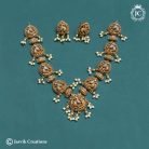 678 Premium Nakshi POEacick Necklace -JCNL678 - 1399