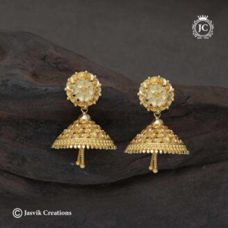 Forming Kuddai Big Size Jhumka - JCER098