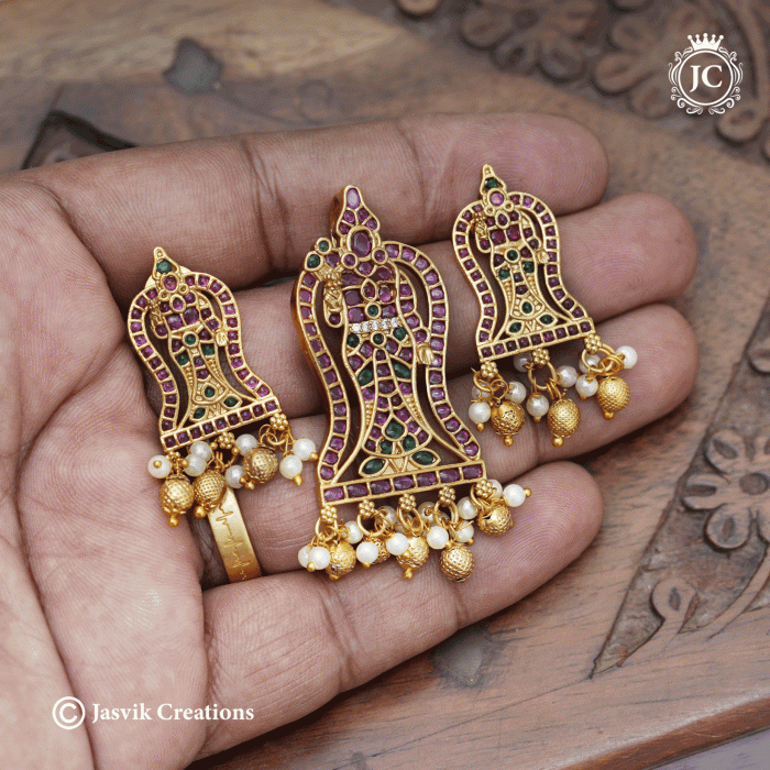 99 Meenatychi Pendent Set - JCPT099- (4)