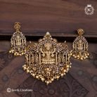 107 Premium Antique Lakshmi Pendent with Ear Ring- JCPT107 - 1299 (3)