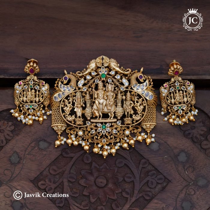 113 Premium EXclusive Sivan PArvathy Pendent with Ear Ring-JCPT113 - 1599 (2)