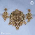 114 Premium Ram PArivar Pendent with Ear Ring-JCPT114 - 1299 (2)