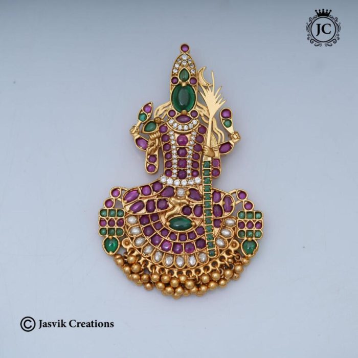 118 Premium Real Kemp Meenachi Pendent - JCPT118 - 1299 (4)