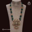 187-Matte-Finish-Lakshmi-Green-Beads-Harram-JCHM187---999