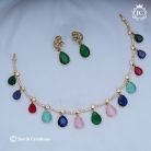 197 Premium Multi Stone NEcklace-JCHM197 – 650 (3)