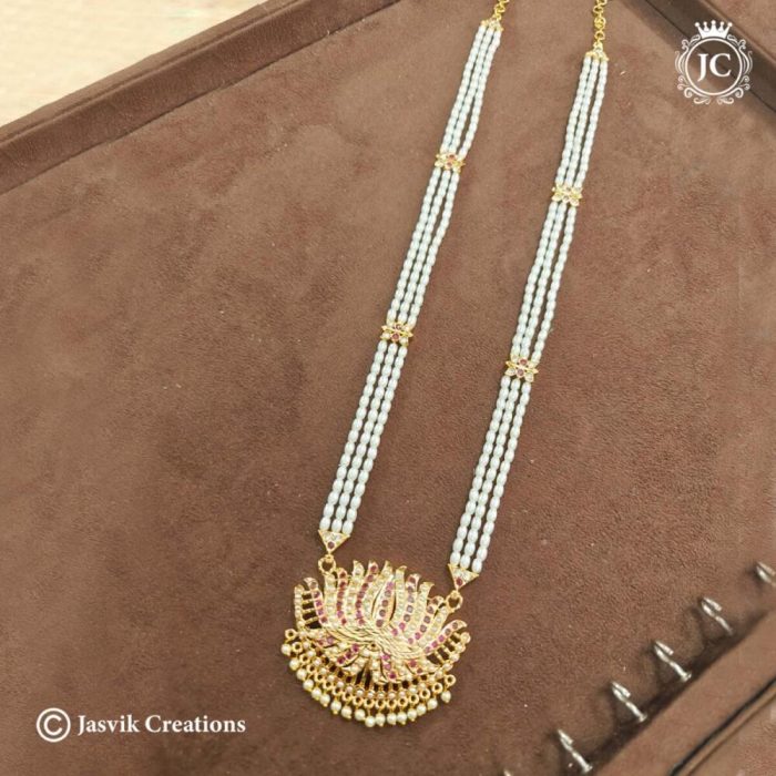 202 Traditional-pearl-Lotus-rain-haram- JCHM202-1499rs