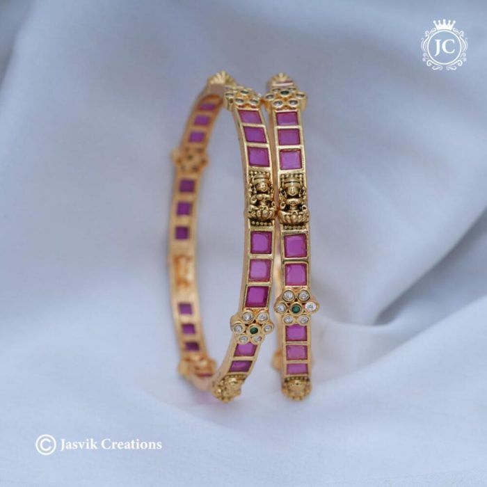 295 Premium Kemp with Lakshmi Bangle -JCBN295- 599 (2)