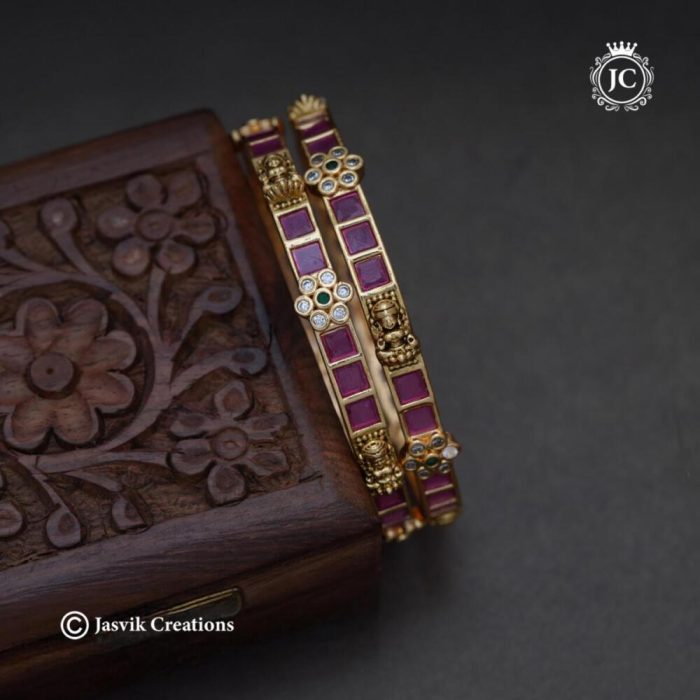 295 Premium Kemp with Lakshmi Bangle -JCBN295- 599 (3)