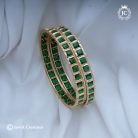 300 Microplated Dalmond Emerald Stone Bang - JCBN300 (4) 550
