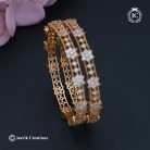 308 Gold-Finsh-Sytar-Diamond-look-Bangle---JCBN308 - 550-(3)