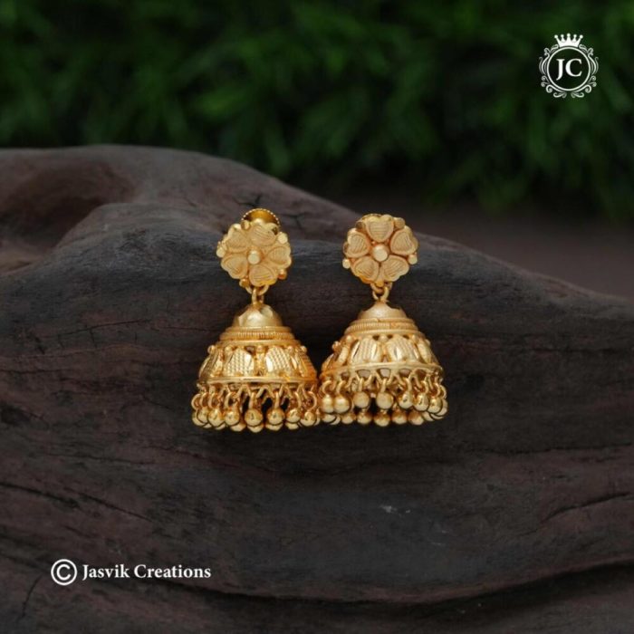 333 Forming Gold Look Kerala Pattern Jhumka - JCER333 = 399 (2)
