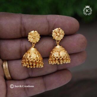 333 Forming Gold Look Kerala Pattern Jhumka – JCER333 = 399 (3)