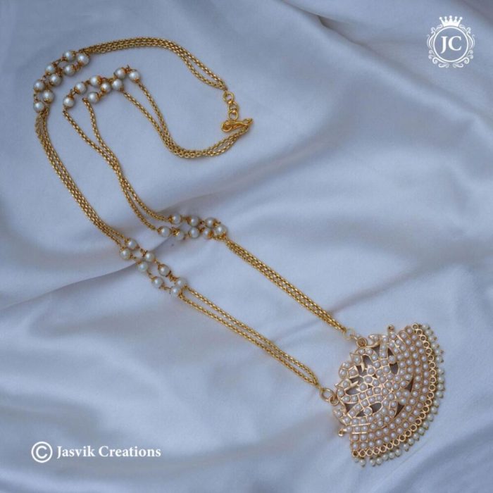 540-Pearl-Peacock-2-LAyer-Dollar-Chain-24-only--JCCH540---1099