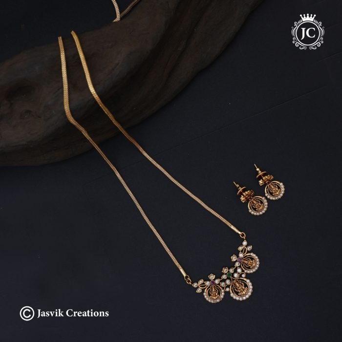 541 Premium Antique Lakshmi Dollar Chain -JCCH541 - 999 24 Inch 1099 30 Inch (3)