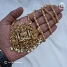 544 Antique-Finsh-Gold-Replica-Lakshmi-Dollar-with-Micro-Chain-- JCCH544 -1999-(9)