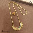 559 Real-gold-replica-Navaratna-dollar-chain- JCCH559 -1050rs-30inch