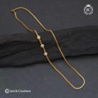 560 Microplated AD Three Ball Mugappu chain- JCCH560 - 550