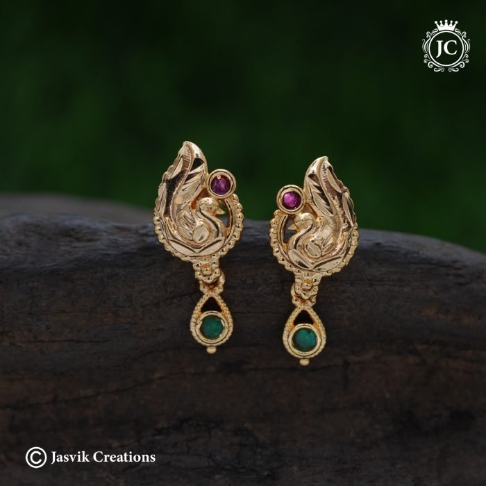 649 Peacock-Micro-Ear-Rings-- JCER649 -120