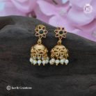 658 PRemium Budget Freindly ( Red Green ) Jhumka- JCER658 - 250 (1)