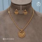 679 Matte Finish Lakshmi Necklace - JCNL679 - 220 (3)