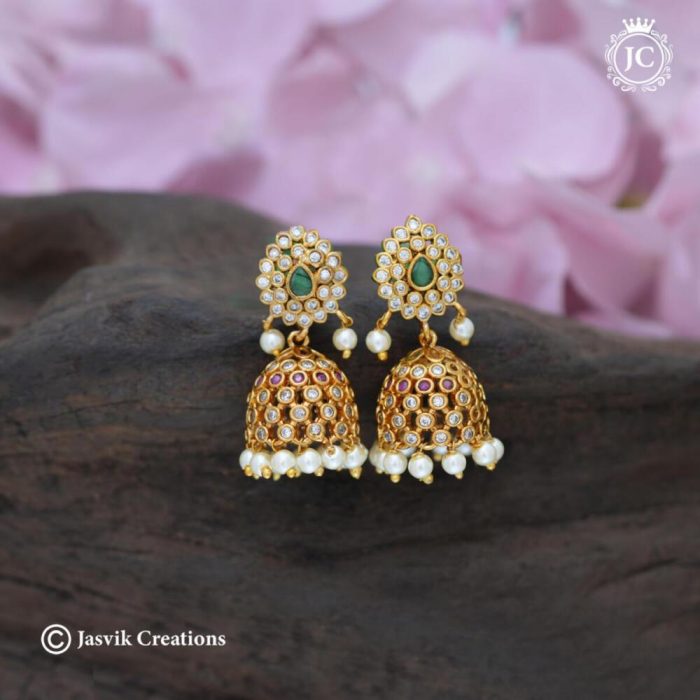 679 Premium Jhumka- JCER679 - 350