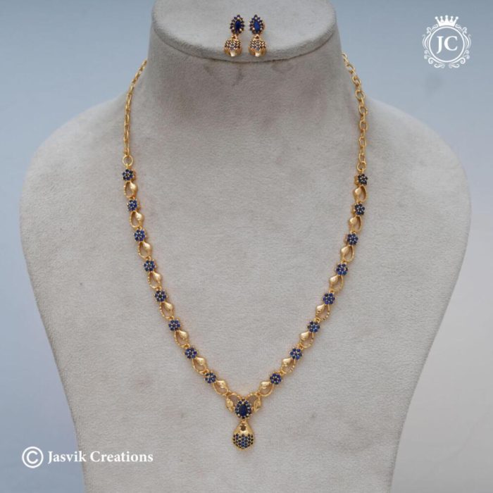 682 Microplated-Drop-NEcklace---550-JCNL682 (-Blue--) (1)