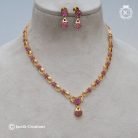 692 Microplated-Drop-NEcklace- JCNL692 -550-(--Red--) (1)