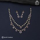 698 Preium-Double-Line-Necklace-- JCNL698 -575-(2)