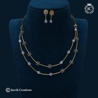 Two Layer AD Necklace - JCNL723
