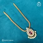 728 Simple attigai necklace - JCNL728 299rs