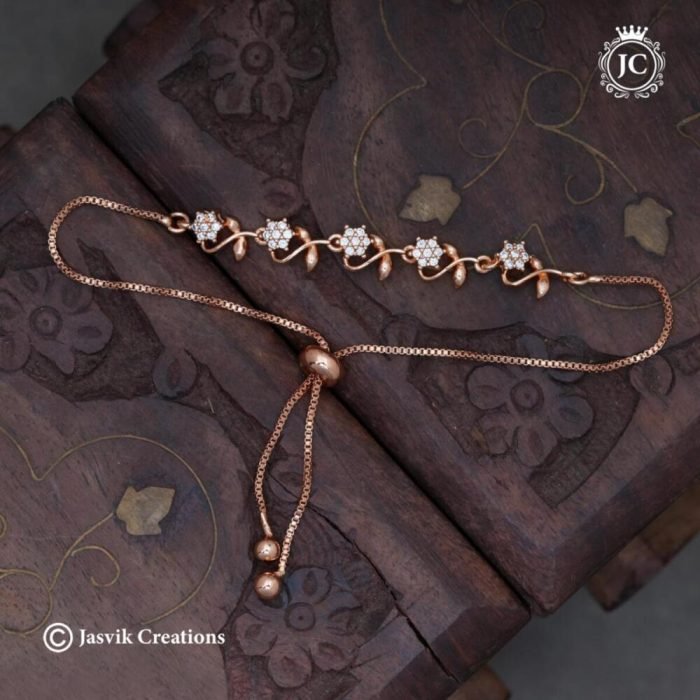 114 Adjustable Rose Gold Bracelet -JCBT114 - 260 (2)