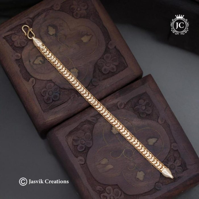 118 Microplated MEnsHeartin Bracelet-JCBT118 -450 (2)