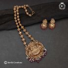 215 Matte finish Chettinad mid haram ( Red )- JCHM215 650 (2)