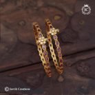 322 Kada Pattern Ruby Bangle-JCBN322- 499 - 2.4-8