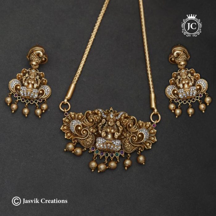 586 Premium-Antique-Lakshmi-Dollar-Chain-- JCCH586 24-1199-1299-30-(6)