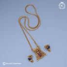 587 Premium-Antique-Real-Gold-Replica-Gopuram-with-Meenacshi-Dollar-Chain- JCCH587 -24-899-99930-(3)