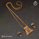 587 Premium-Antique-Real-Gold-Replica-Gopuram-with-Meenacshi-Dollar-Chain- JCCH587 -24-899-99930-(4)