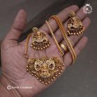589 Antique Lakshmi Gollar with micro Plated Chain-JCCH589 -1299 24 1399 30 (3)