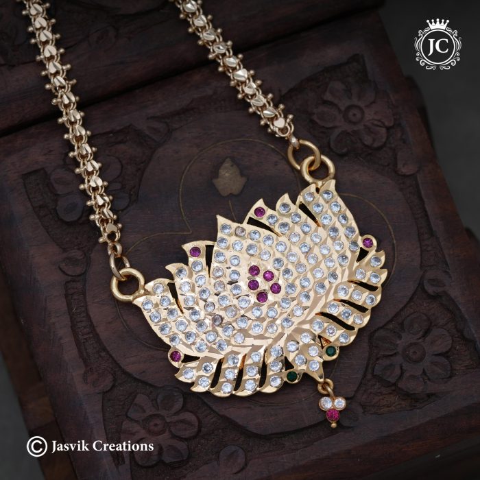 599 Impon Lotus Dollar Chain - JCCH599- 1299 24 1399 30 (2)