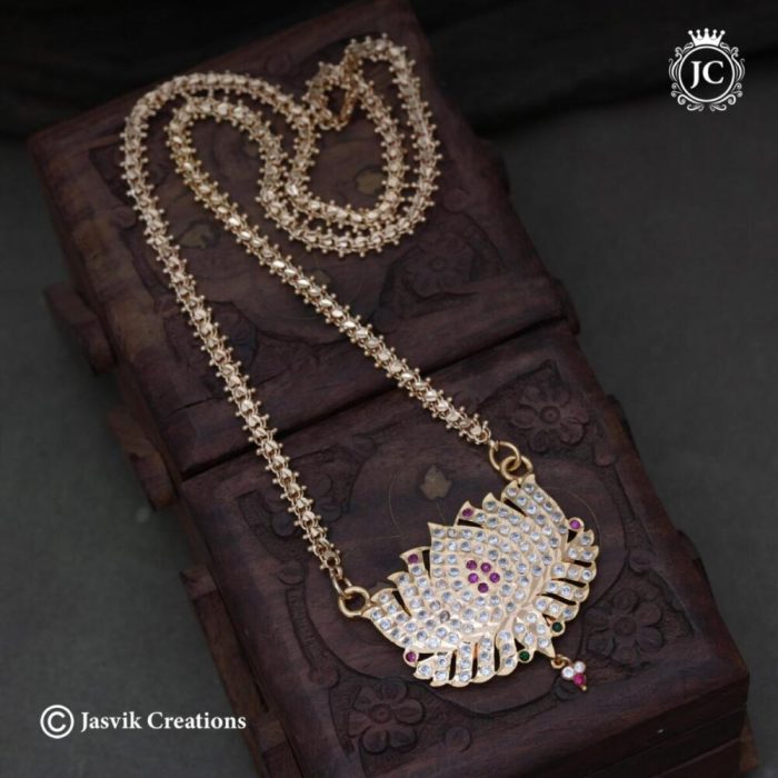 599 Impon Lotus Dollar Chain - JCCH599- 1299 24 1399 30 (3)