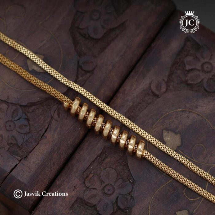 601 Microplated Siral Mugappu chain ( 30 Inch Only) - JCCH601 - 599 (3)