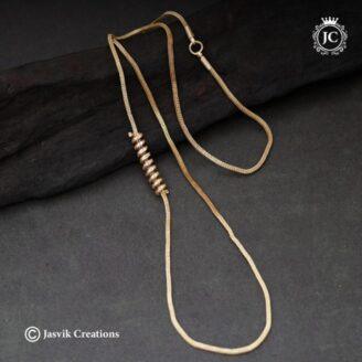 Microplated Spiral Mugappu chain ( 30 Inch Only ) - JCCH601