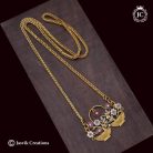 605 Double flower Basket Dollar Chain -JCCH605 - 24 Inch - 750 (2)
