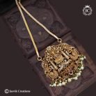 607 Heavy Anique LAkshmi dollar With Thick Microplated ox Chain - 30 Only-JCCH607 - 1999 (2)