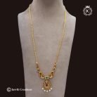 608 Simple Antique Dollar with microplated Chain 24 Only - 725 - JCCH608 -(4)