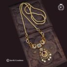 608 Simple Antique Dollar with microplated Chain 24 Only - 725 - JCCH608 -(5)