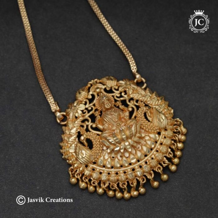 610 Micro Gold Lakshmi dollar Chain- JCCH610 - 550 24 650 30 (3)